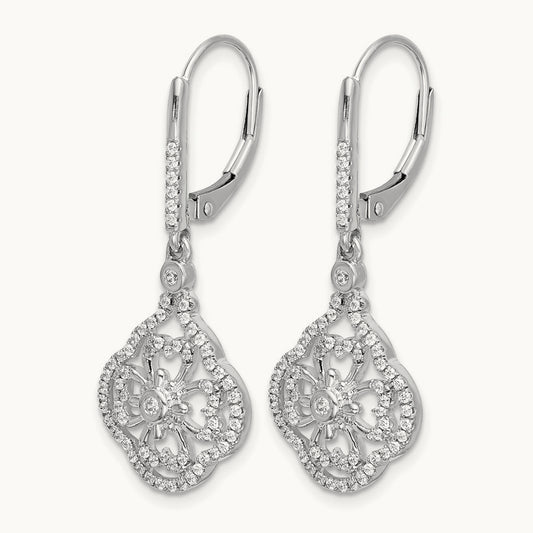 Fashion Leverback Earrings, 0.50 ct tw Lab-Grown Diamond