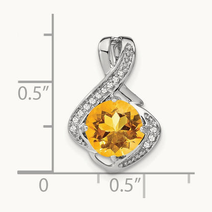Citrine and Diamond Pendant — photo set