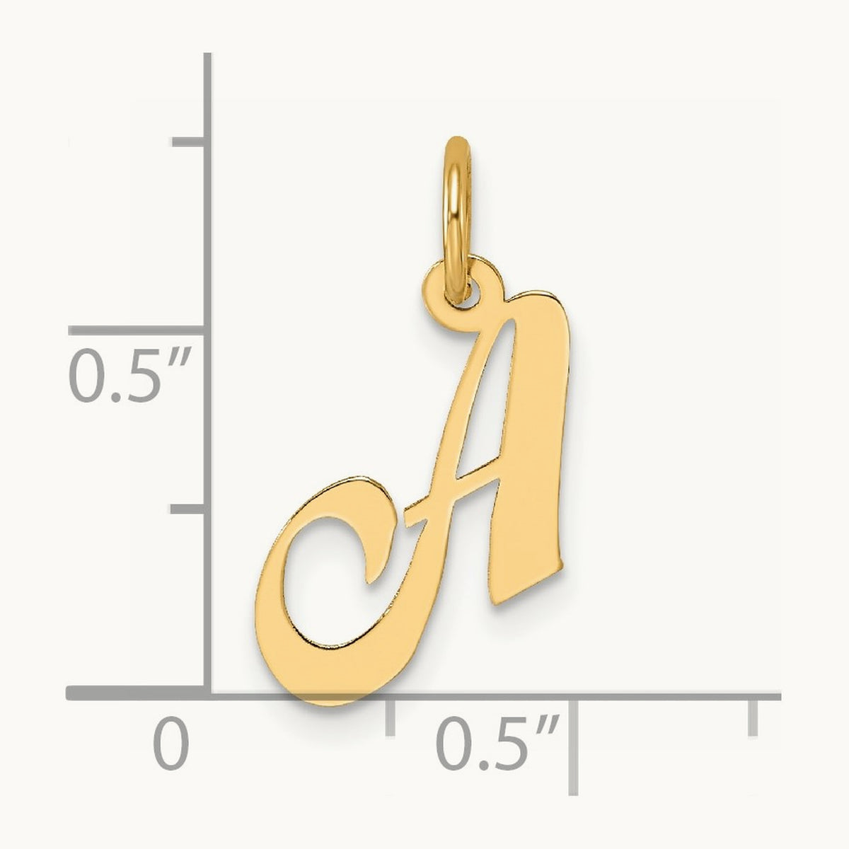 Small Fancy Script Initial Charm