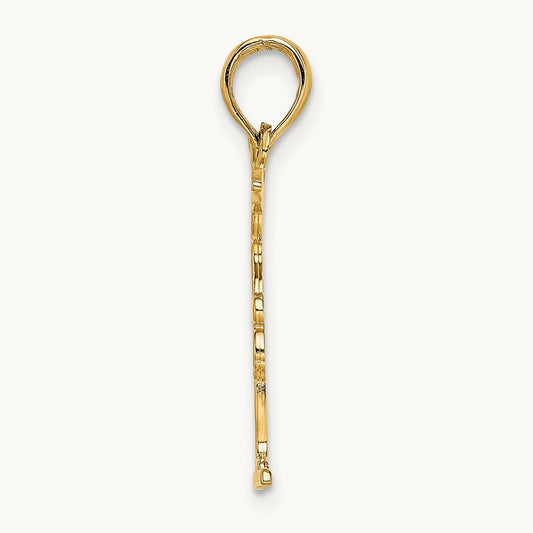 Gymnastics Floor Charm, 14K
