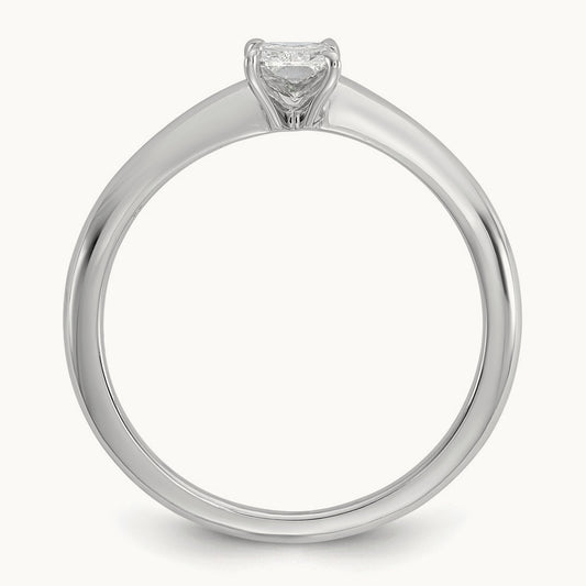 Radiant Solitaire Engagement Ring, 0.50-5.00 ct tw Lab-Grown Diamond — 1/2 ct, 14K White Gold