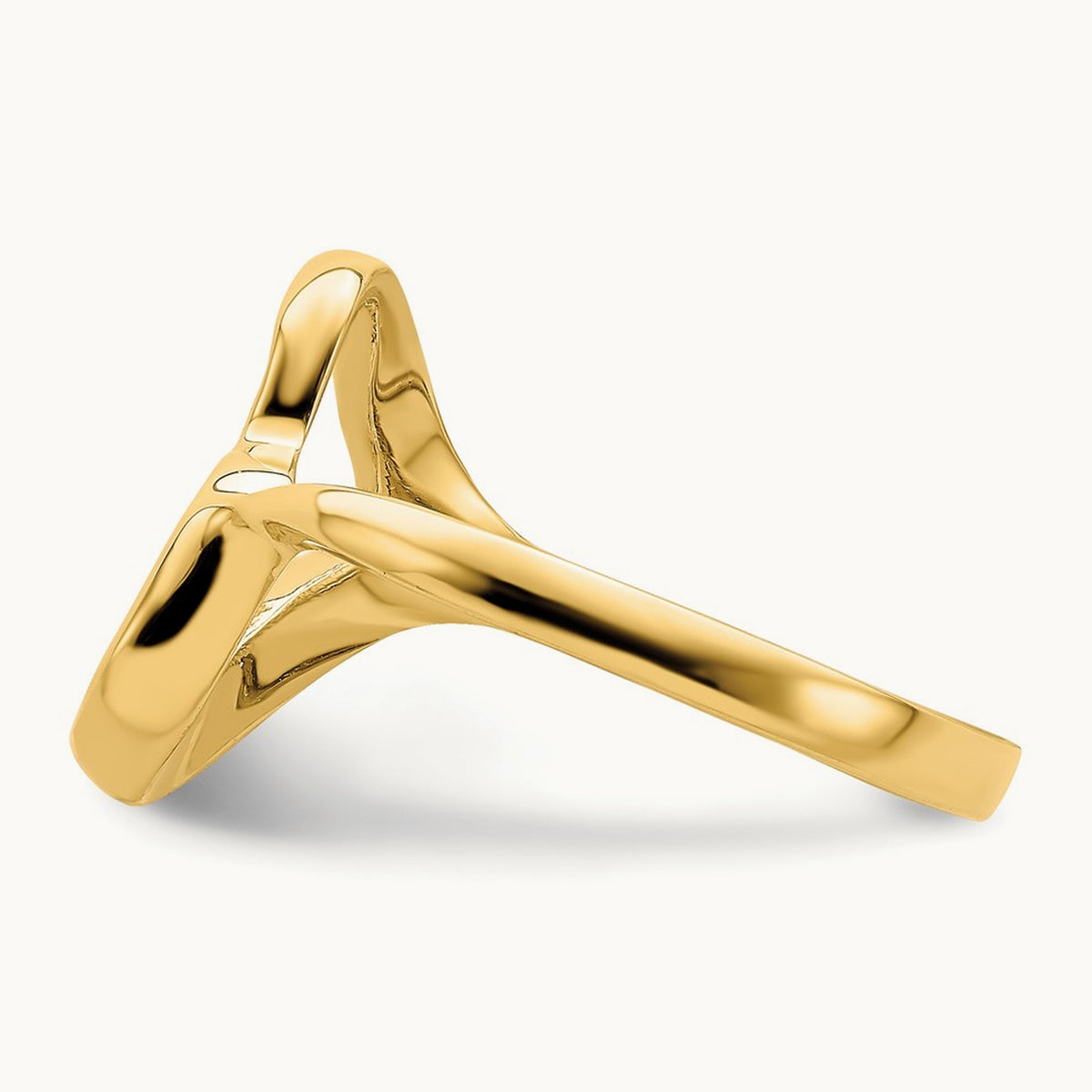 Tilted Heart Ring, 14K