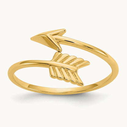 Polished Arrow Ring, 14K