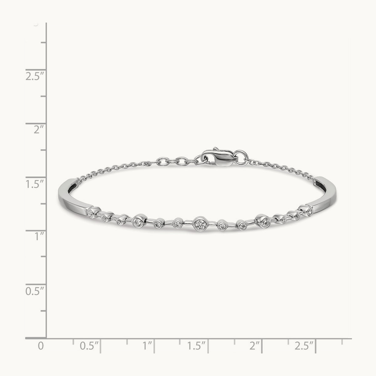 Diamond Bangle Bracelet — photo set