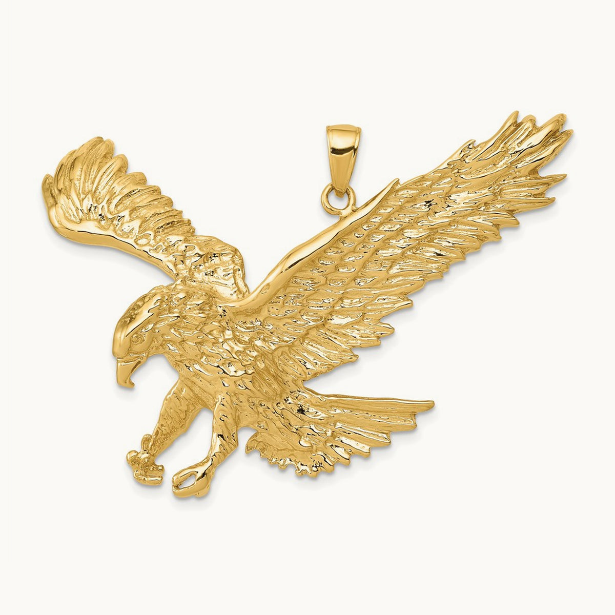 Solid Polished Eagle Pendant — photo set