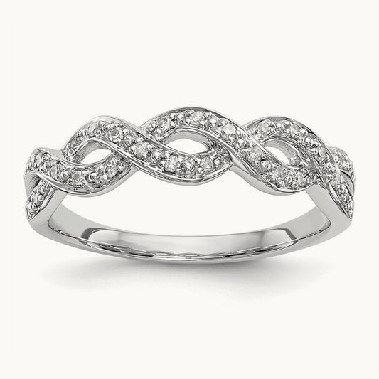 Diamond Band, 14K White Gold