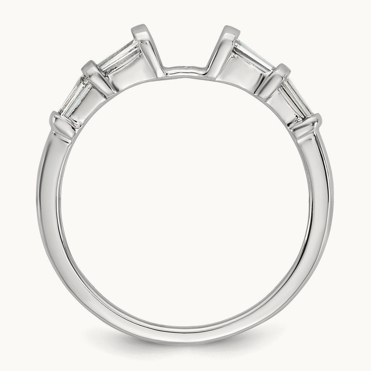 Peg Set Semi-Mount Engagement Ring, 0.50 ct tw