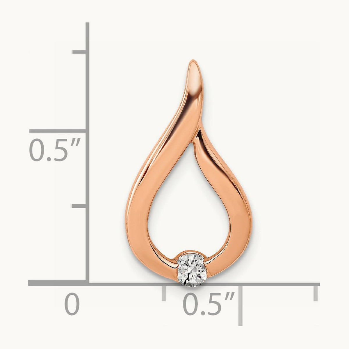 1/10ct. Diamond Teardrop Chain Slide — photo set