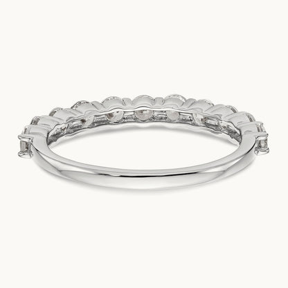 11-Stone Diamond Band, 14K White Gold
