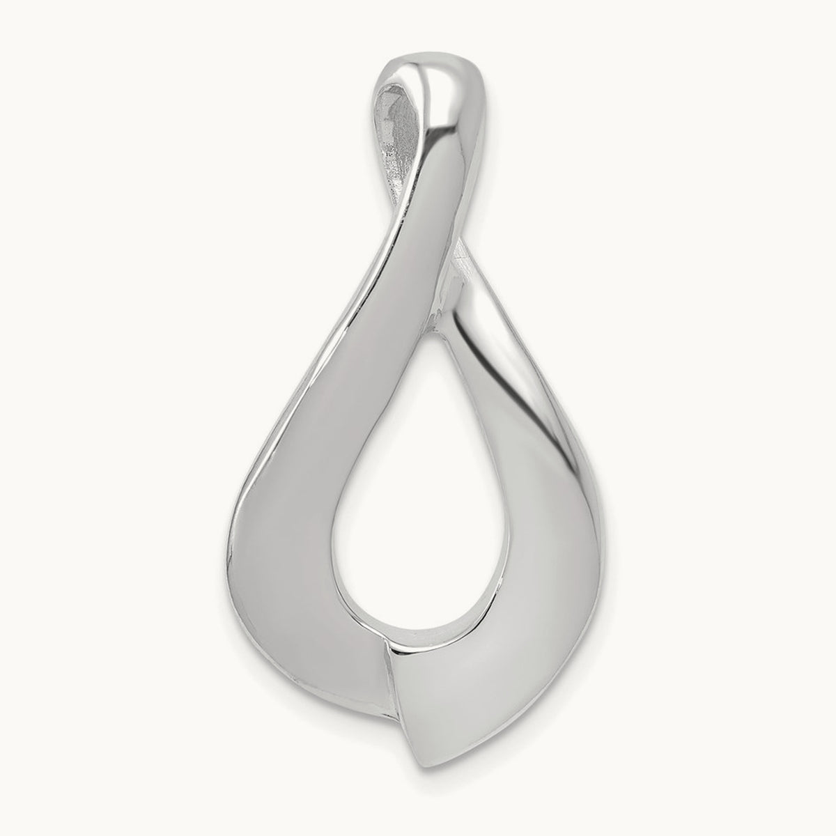 Slide, 14K White Gold
