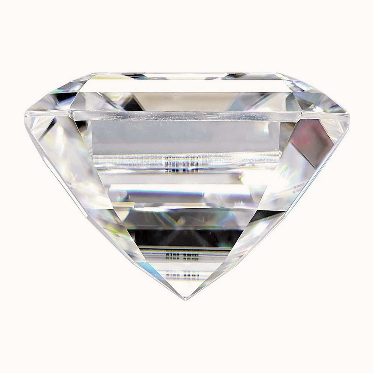 Asscher True Light G-H-I Moissanite, 6mm