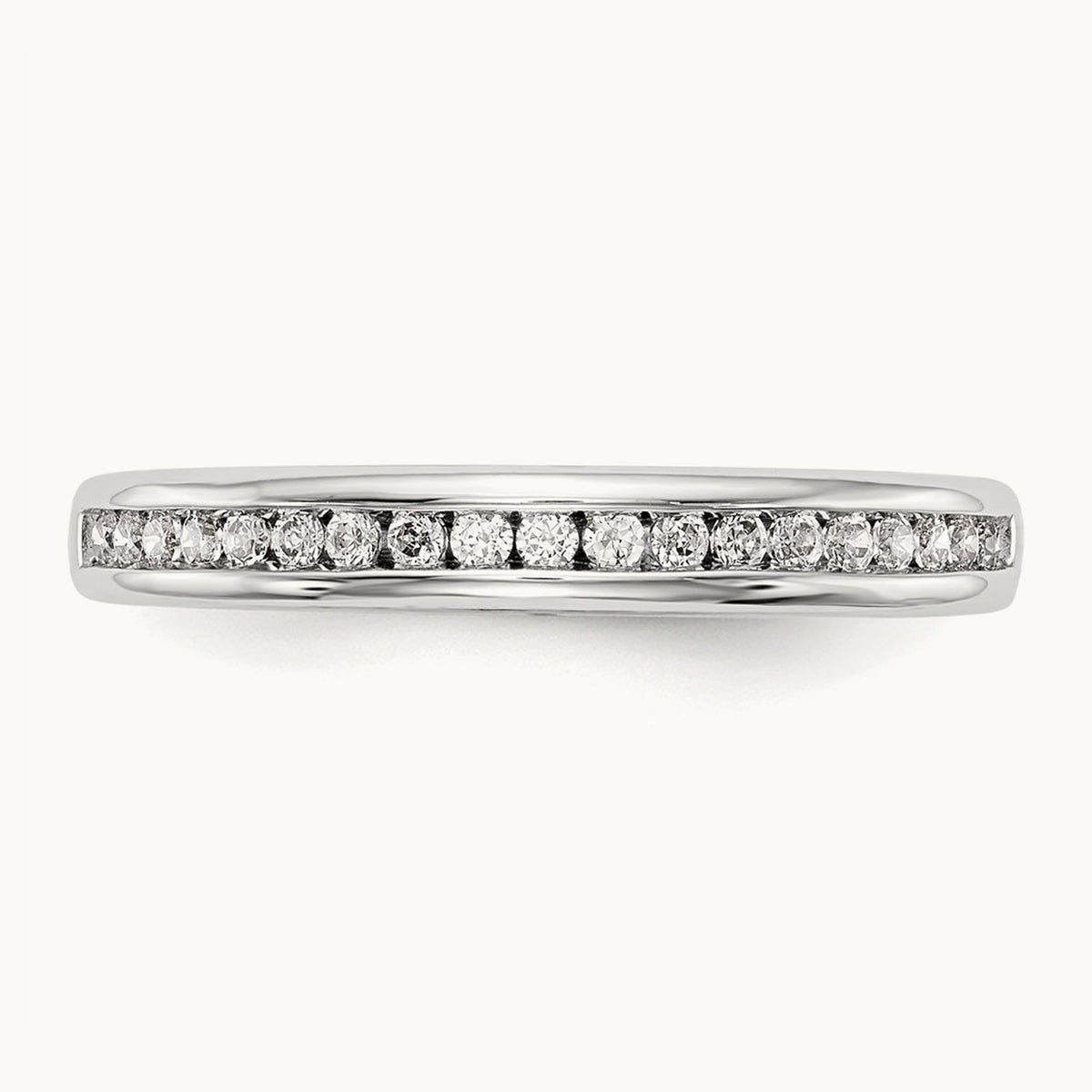 Diamond Wedding Band, 14K White Gold