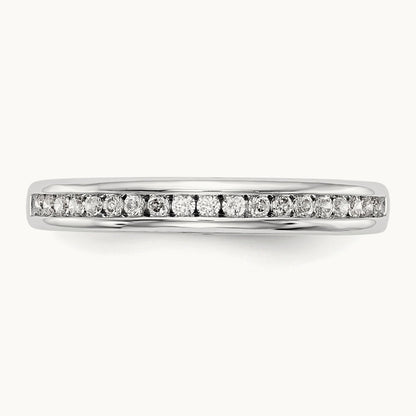 Diamond Wedding Band, 14K White Gold