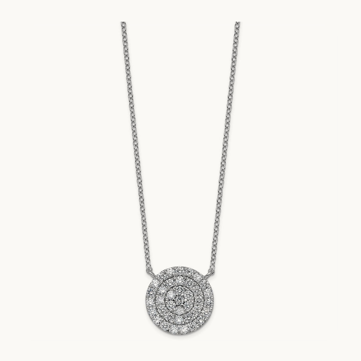 Heart Cluster Necklace, 0.75 ct tw Lab-Grown Diamond