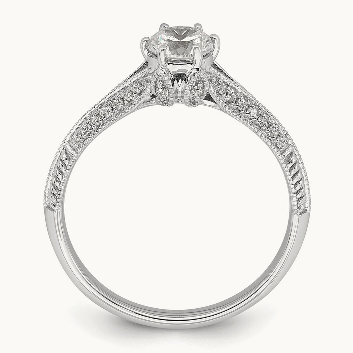 Semi-Mount Engagement Ring, 0.10 ct tw