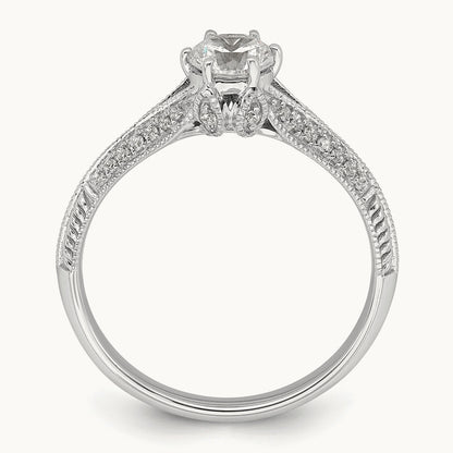 Semi-Mount Engagement Ring, 0.10 ct tw