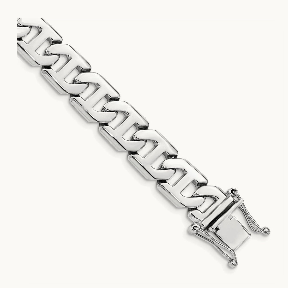 Hand-polished Fancy Link Bracelet — photo set