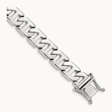 Hand-polished Fancy Link Bracelet — photo set