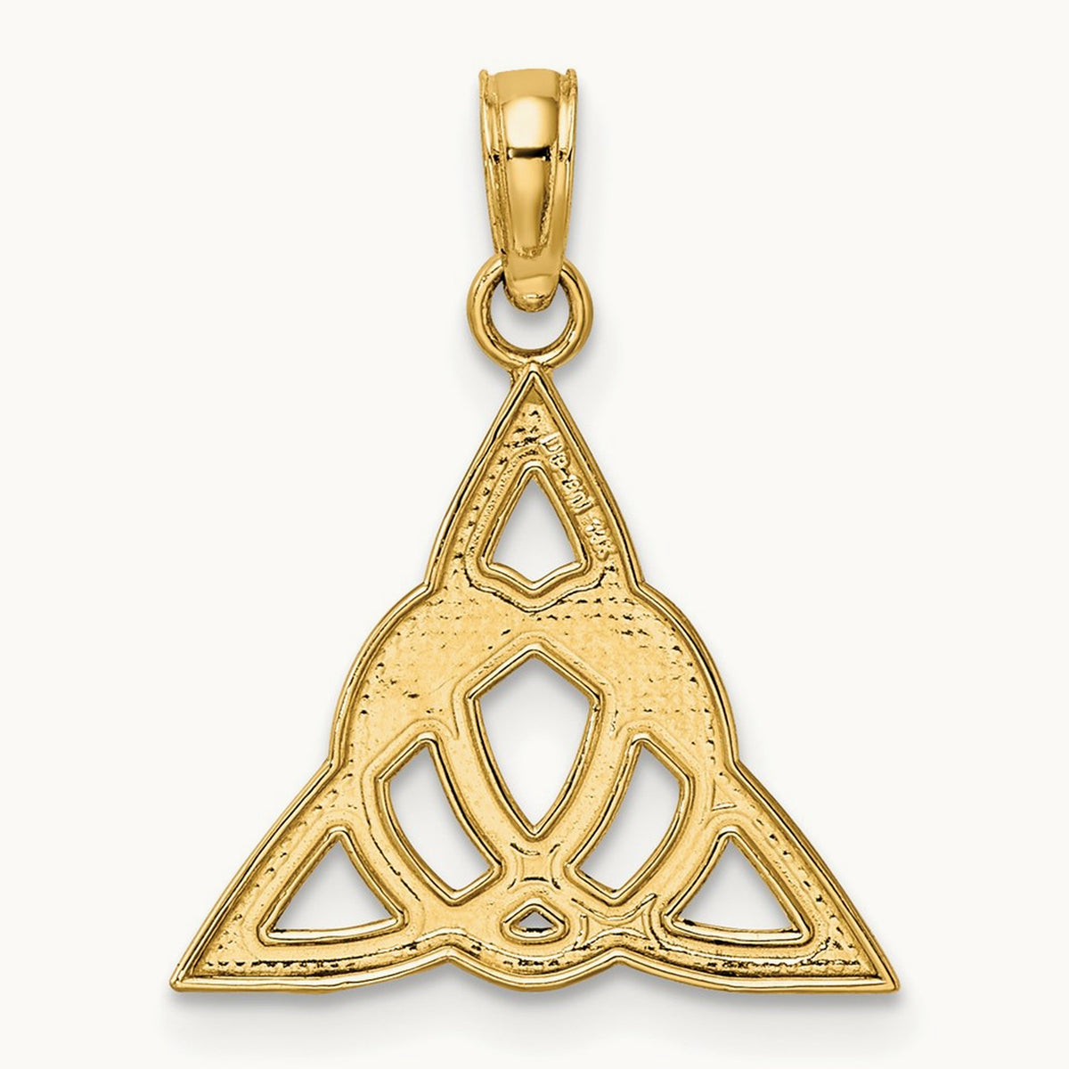 Celtic Trinity Knot Charm in 14K Yellow Gold