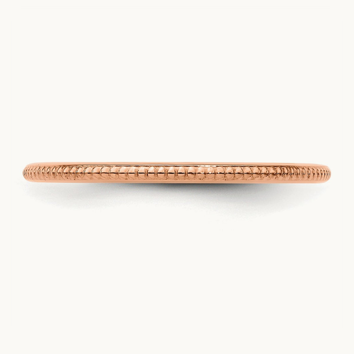 Bead Stackable Band — 10K Rose Gold