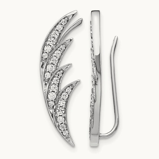 Earrings Climber, 0.50 ct tw Lab-Grown Diamond