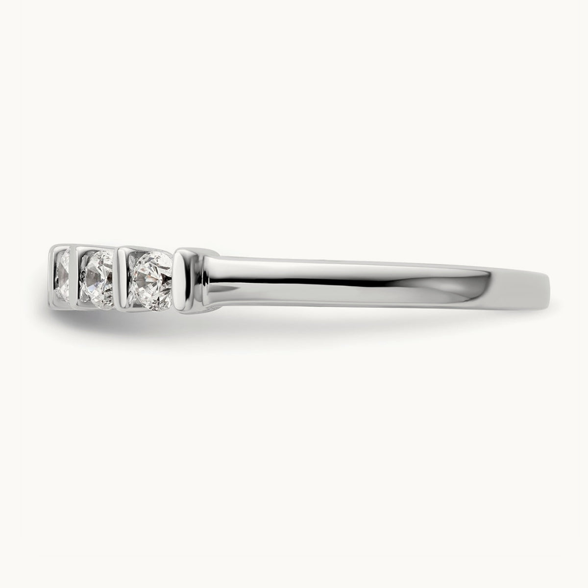 5-Stone Diamond Band, 14K White Gold