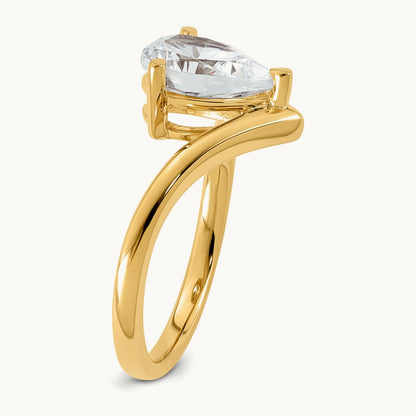 Pear Ring, 1.50 ct tw Lab-Grown Diamond