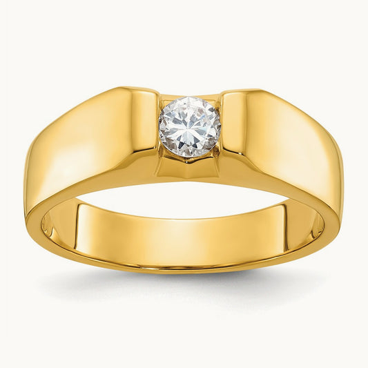IBGoodman Men's Diamond Complete Ring, 14K