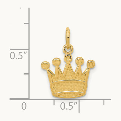 Kings Crown Charm, 14K