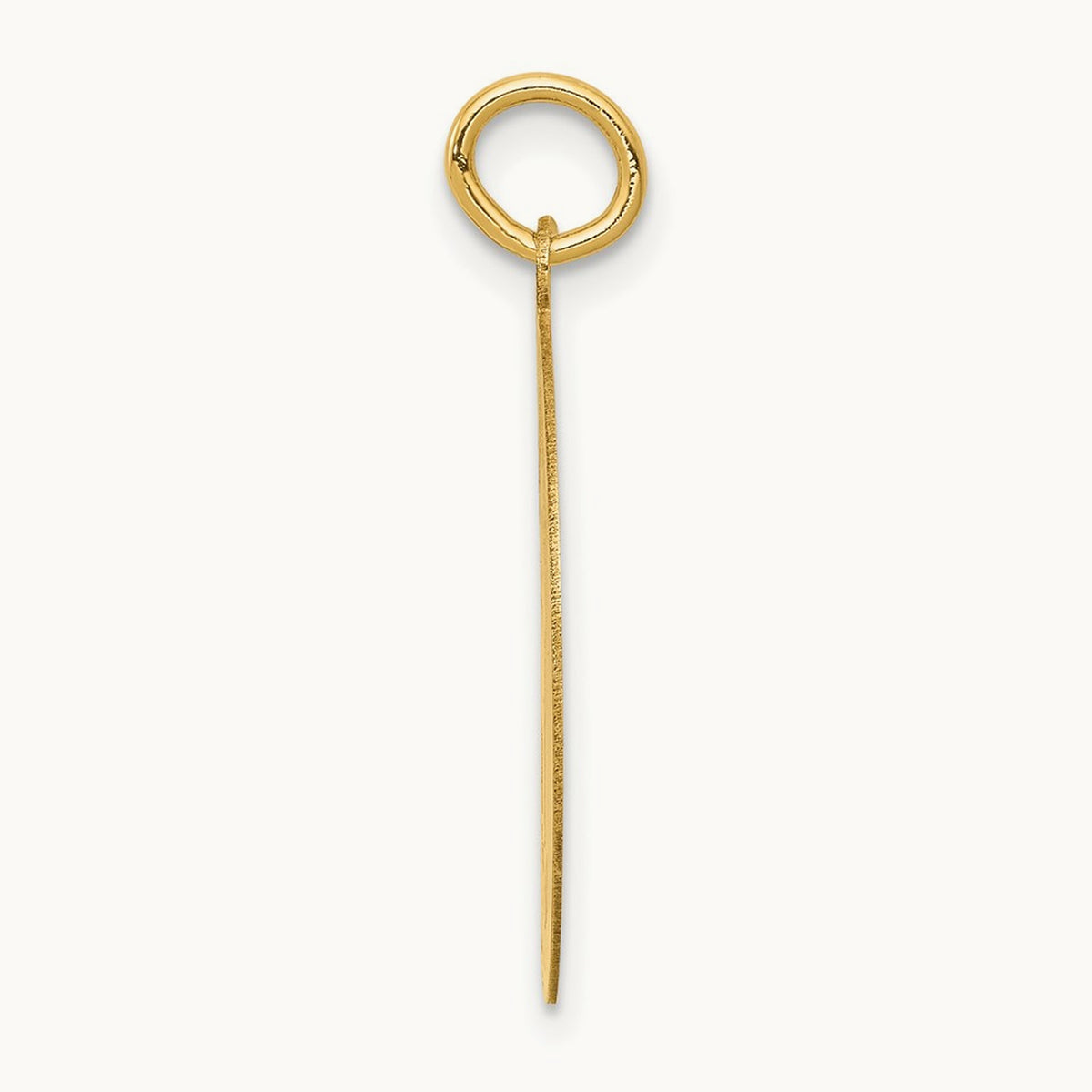 Siberian Husky Disc Charm, 14K