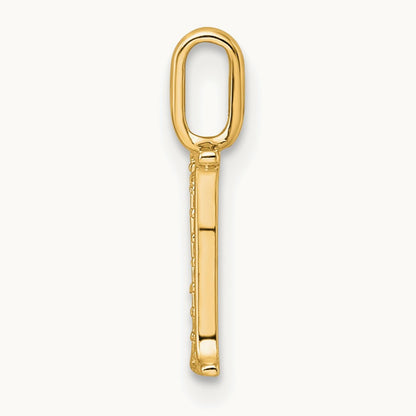 Diamond Letter I Initial Pendant, 14K
