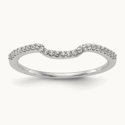 Diamond Wedding Band, 14K White Gold