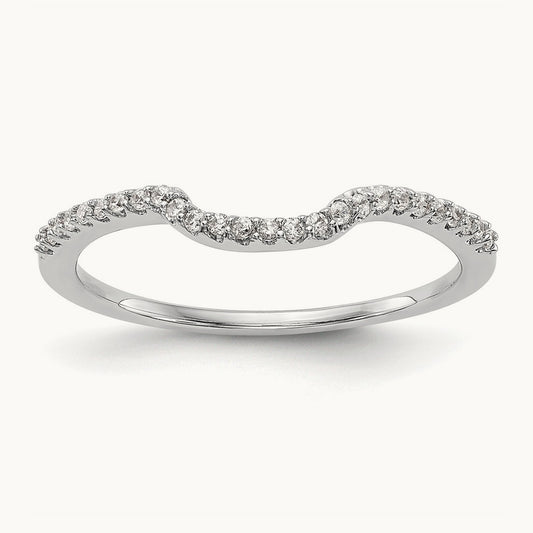 Diamond Wedding Band, 14K White Gold