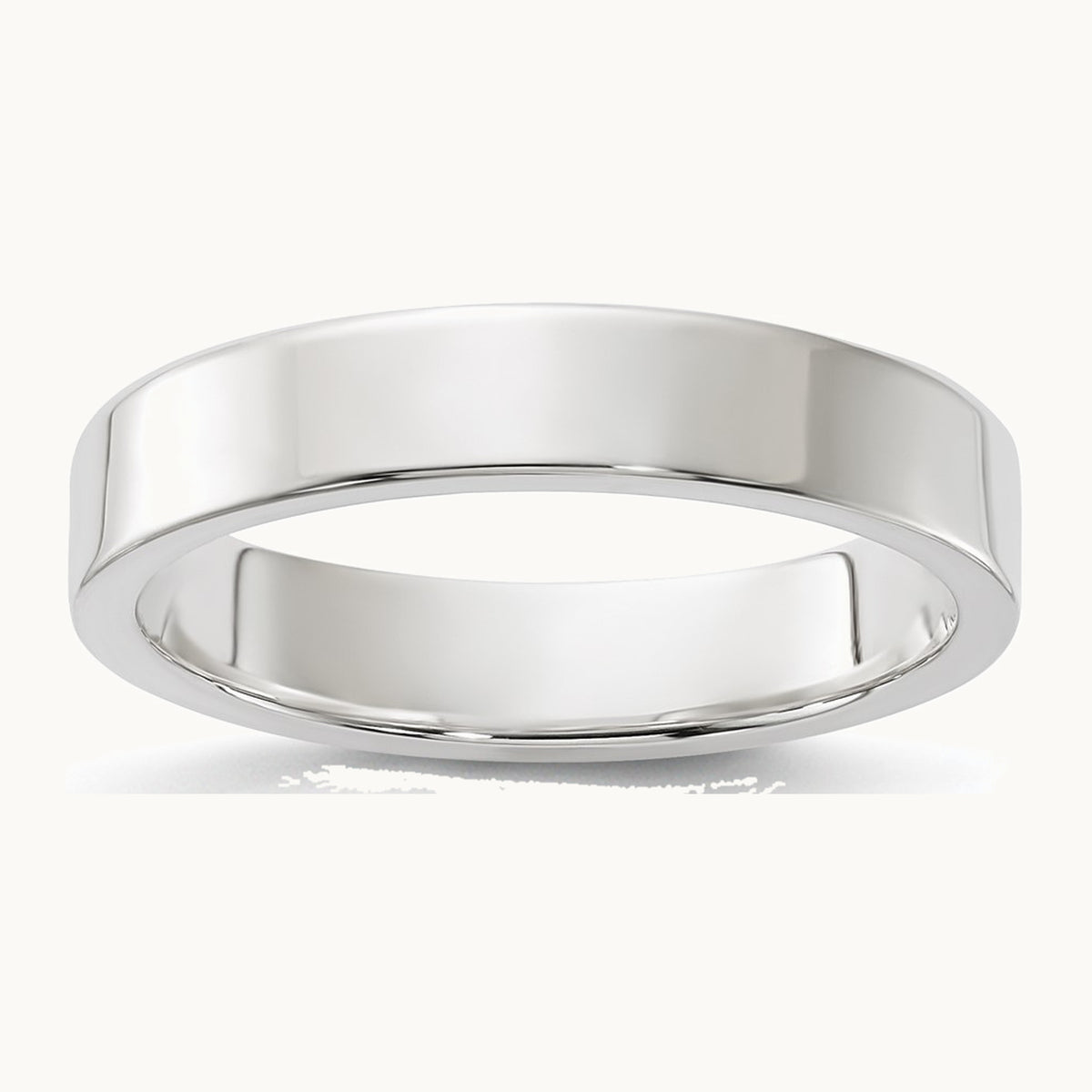 Sterling Silver 4mm Lightweight Flat Band