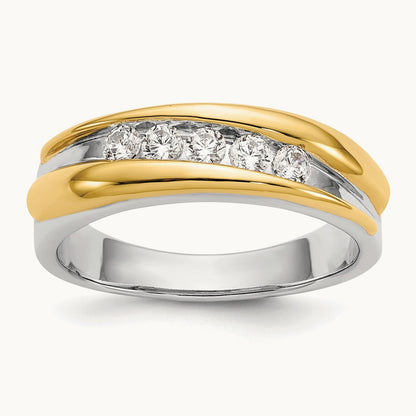 Men's Ring, 0.50 ct tw Lab-Grown Diamond