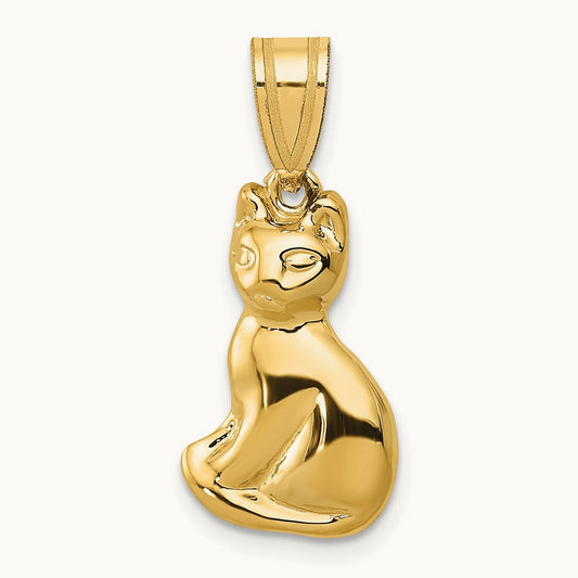 Cat Charm, 14K