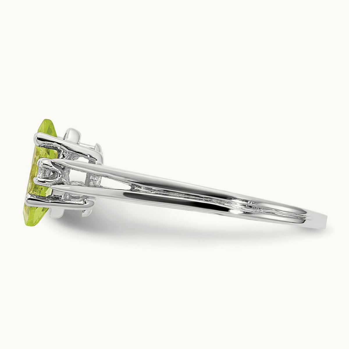 Marquise Peridot AA Diamond ring — photo set