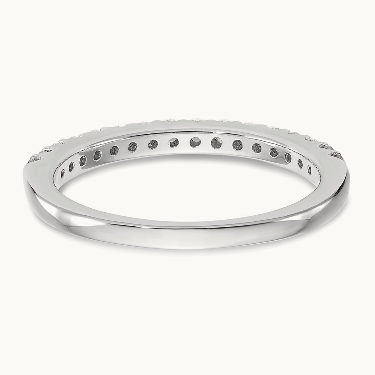 Diamond Wedding Band, 14K White Gold
