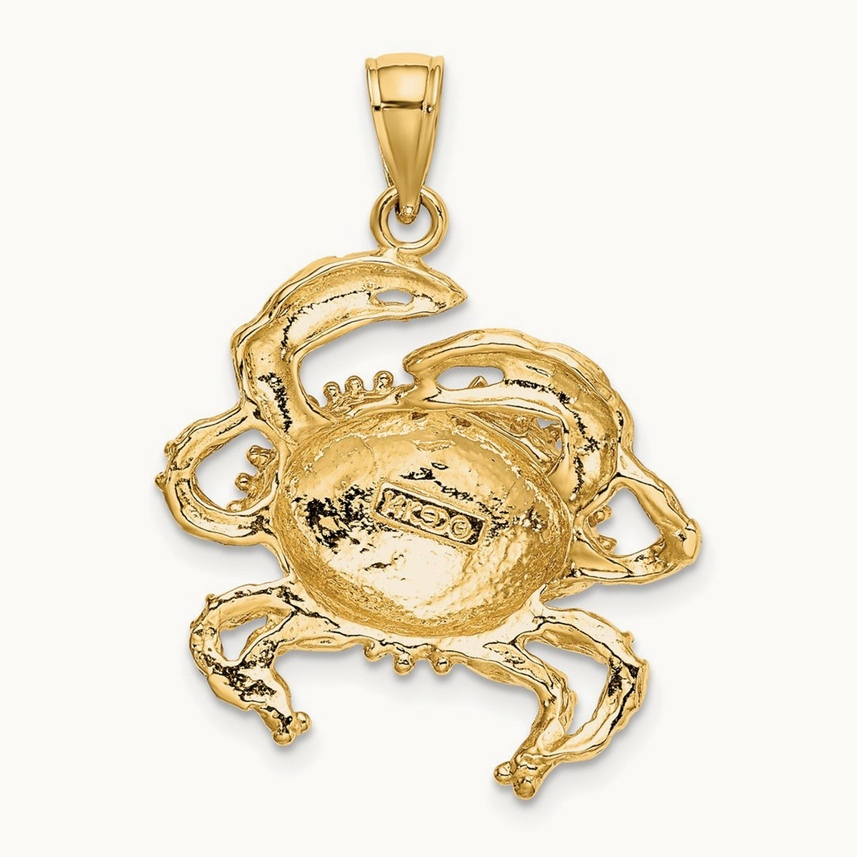 Crab Charm, 14K