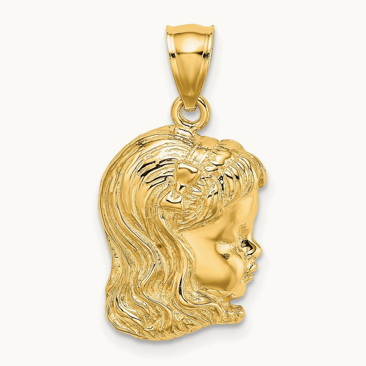 Girl Head Charm — 22.5mm