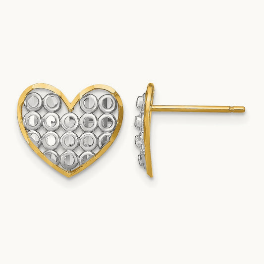 w/ D/C Heart Post Earrings — photo set