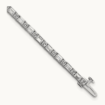Em/Round Tennis Bracelet, 5.00 ct tw Lab-Grown Diamond