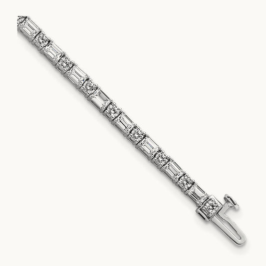 Em/Round Tennis Bracelet, 5.00 ct tw Lab-Grown Diamond