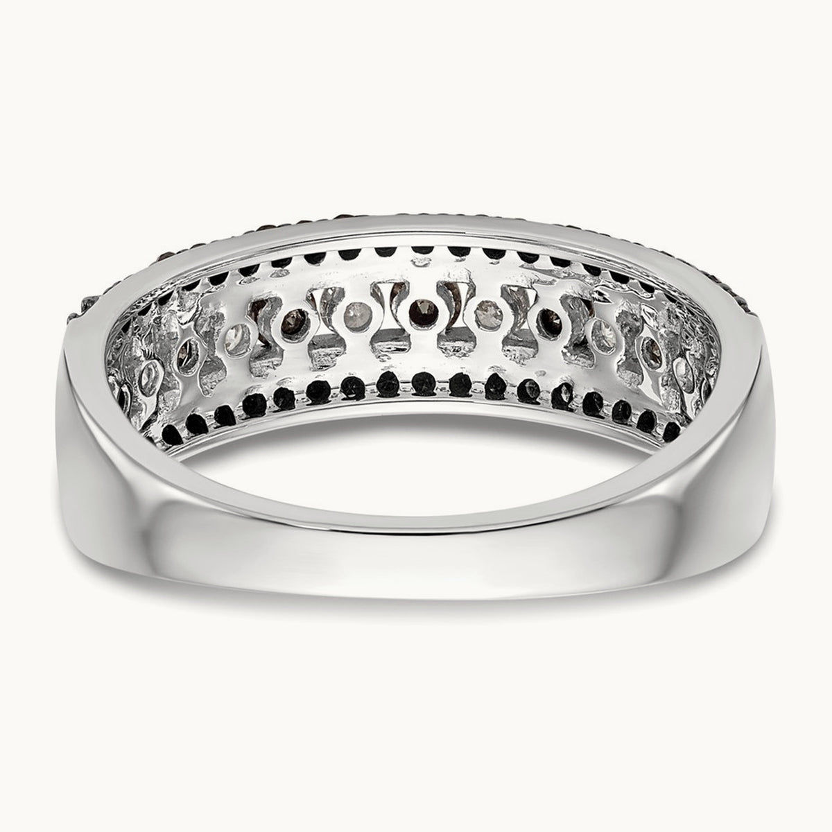 Black and White Band, 0.75 ct tw