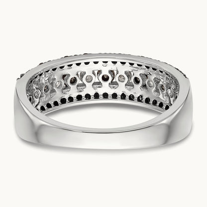 Black and White Band, 0.75 ct tw