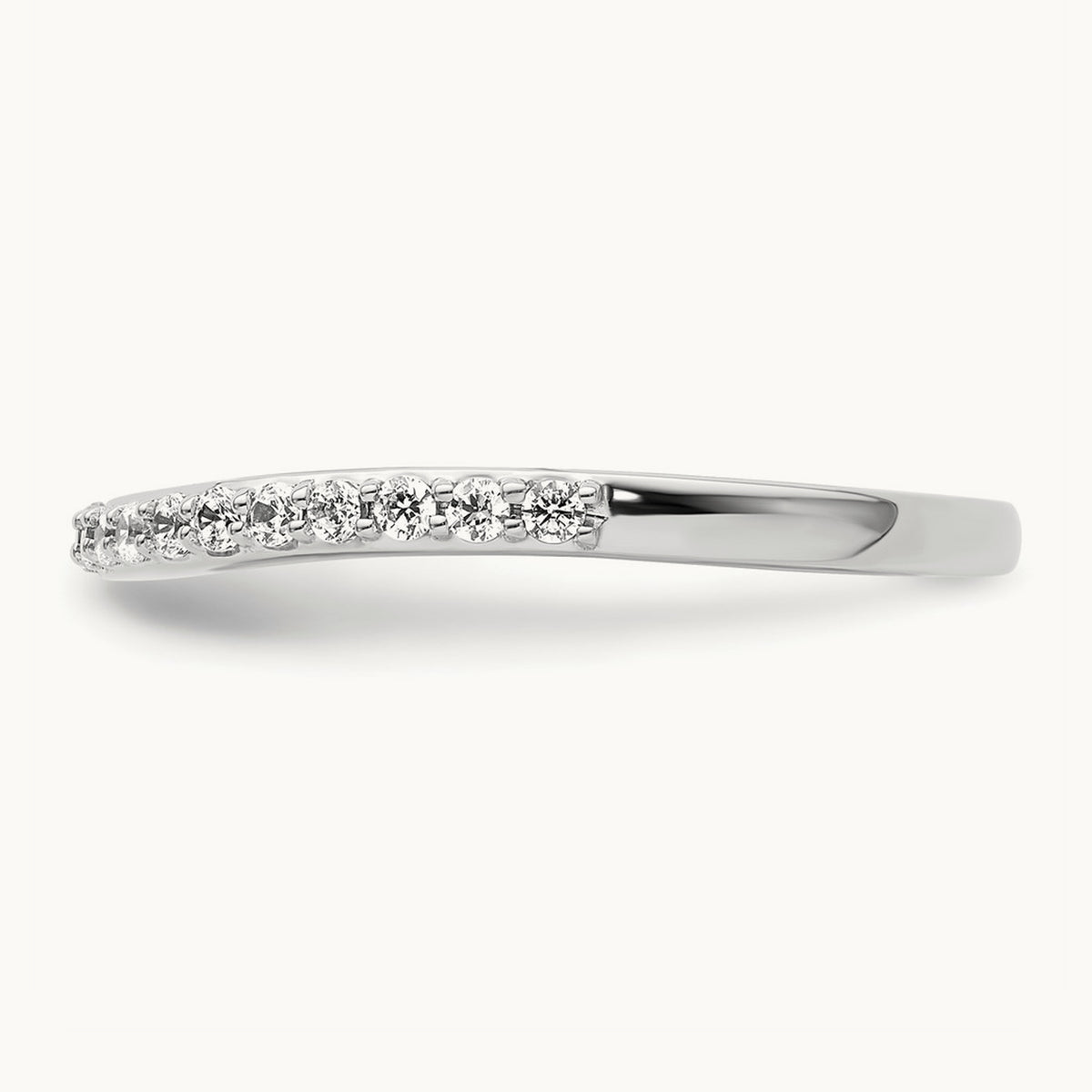 Diamond Wedding Band, 14K White Gold