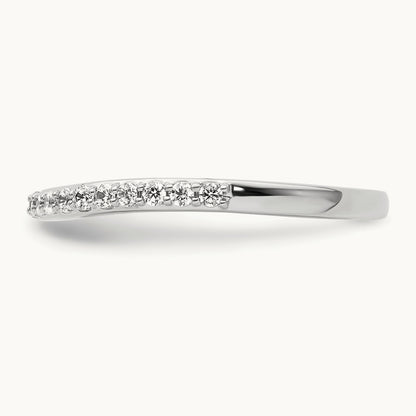 Diamond Wedding Band, 14K White Gold