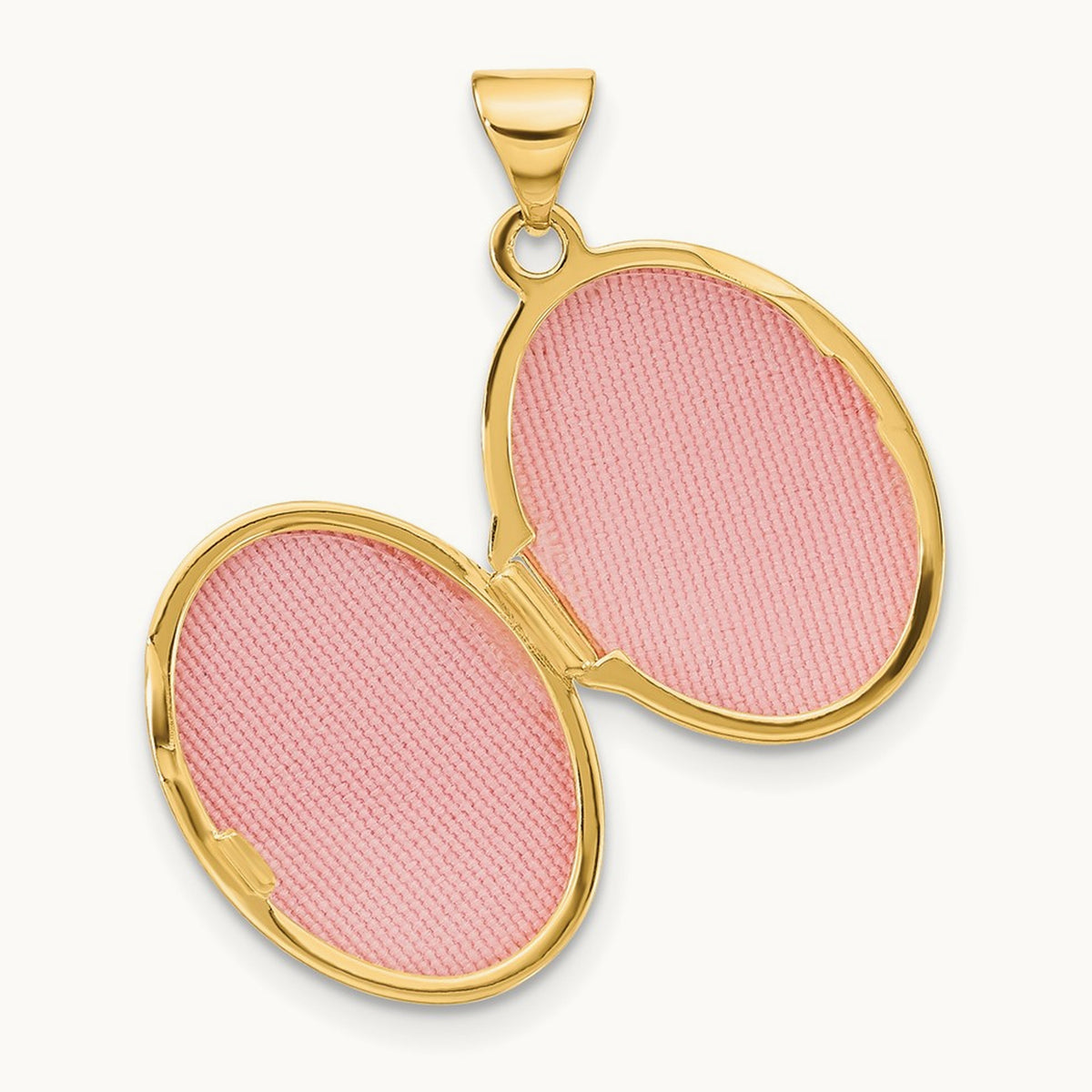 Floral Oval Locket, 17mm, 14K