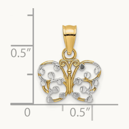 w/ Diamond-cut Butterfly Charm — photo set