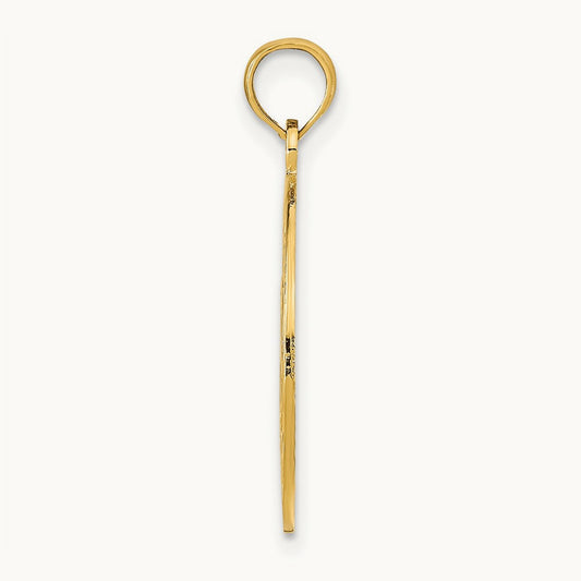 MARCO ISLAND with Dolphins Circle Pendant, 14K